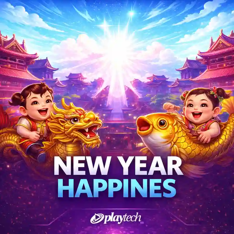New Year Happiness slot game interface at panaloplay
